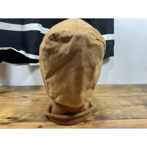 vintage Walls Blizzard Pruf Insulated brown Canvas Winter Hood Hat Made In USA - Picture 5 of 8